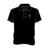 Image sur Polo avec boutons (Noir)