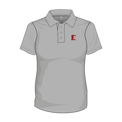 Image de Polo avec boutons (Gris)